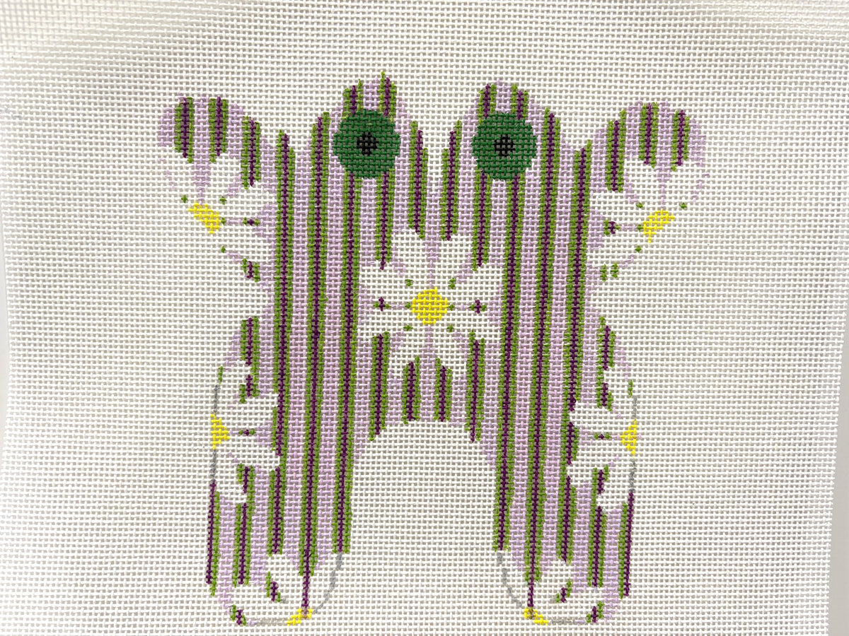 Daisy Frog on Lavender Green Purple-13M