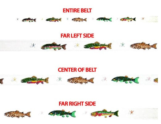 Trout Belt - White Background