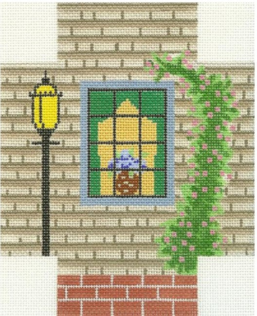Grey Shingle Window Scene Doorstop
