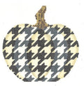 Black Bat Houndstooth Pumpkin