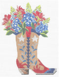 Boot With Bonnets & Indian Paintbrush