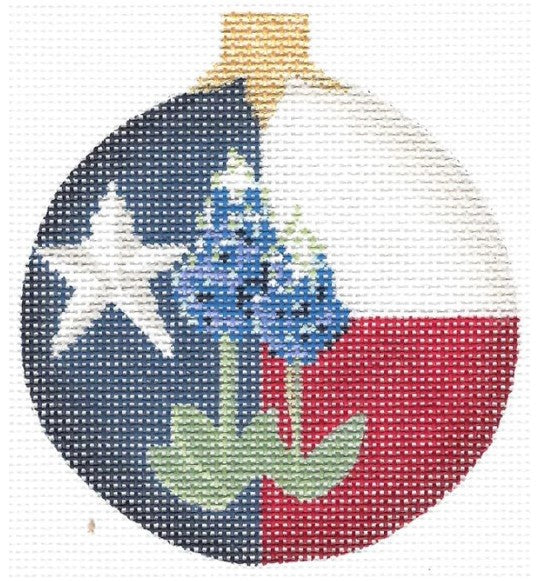Texas Blue Bonnet Ball Ornament