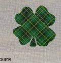 Plaid Shamrock Ornament - COMING IN 4 -10 WEEKS