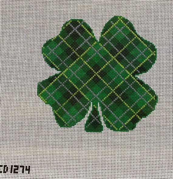 Plaid Shamrock Ornament - COMING IN 4 -10 WEEKS