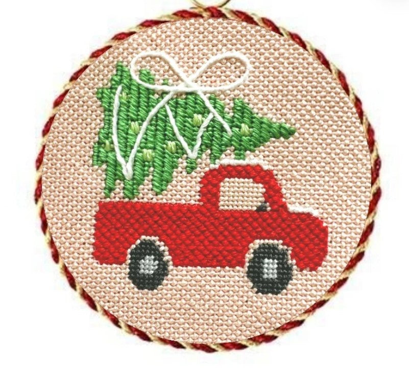 Christmas Truck Ornament-18M