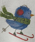 Blue Bird Red Ear Muffs