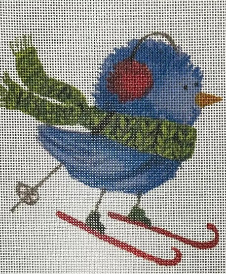 Blue Bird Red Ear Muffs
